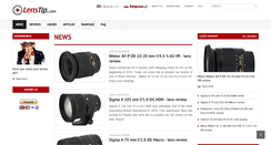Desktop Screenshot of lenstip.com